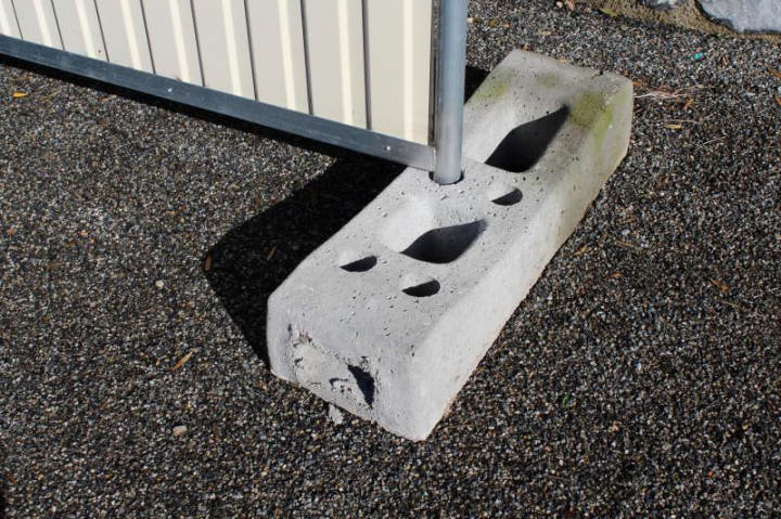 Détail plot béton d'assemblage